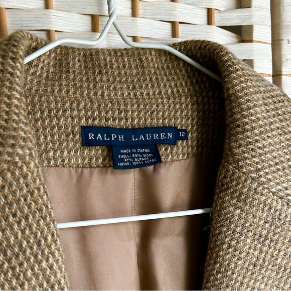 Ralph Lauren size 12 tweed wool jacket women’s - Picture 3 of 6